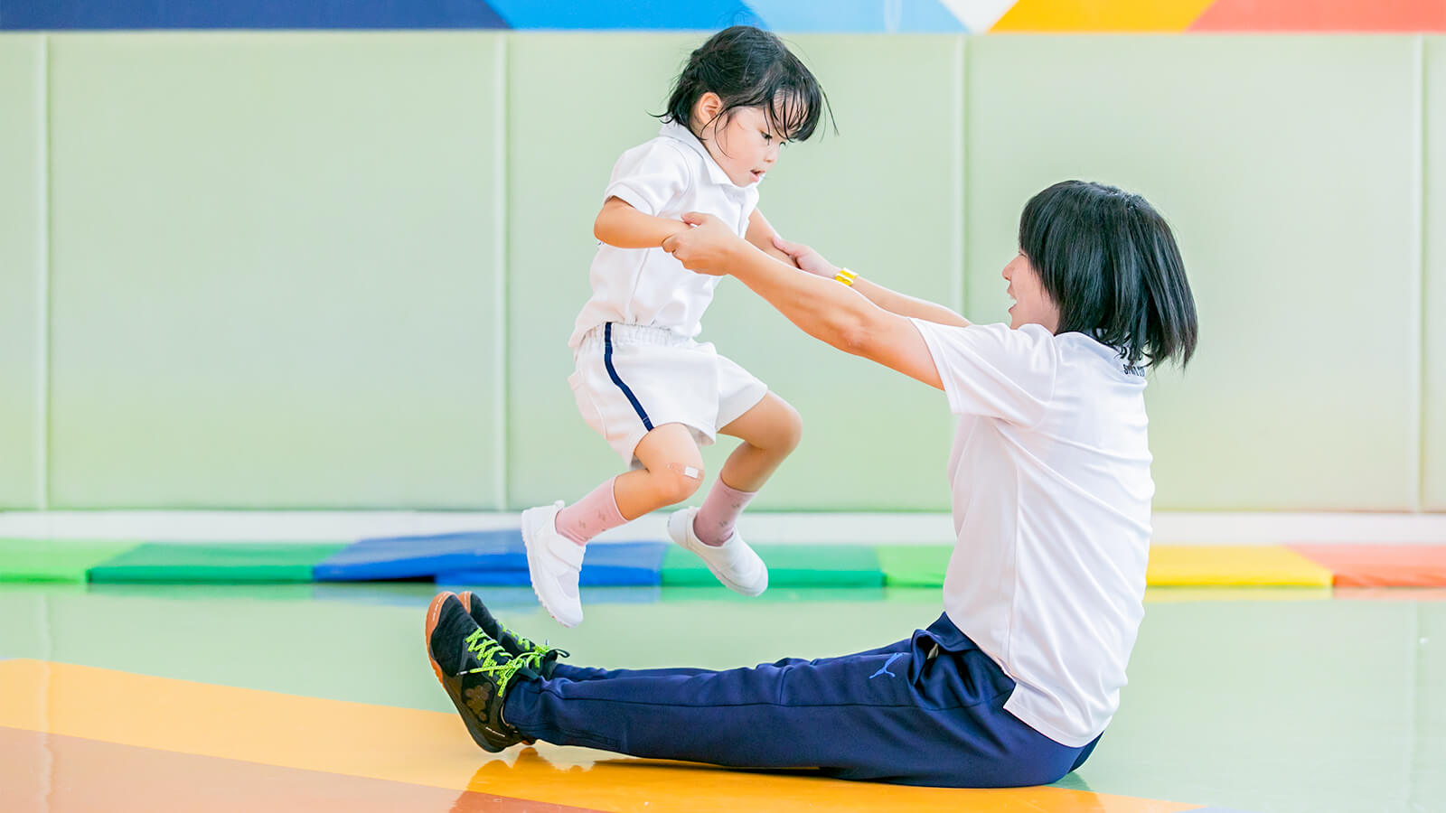 正課体育指導の様子